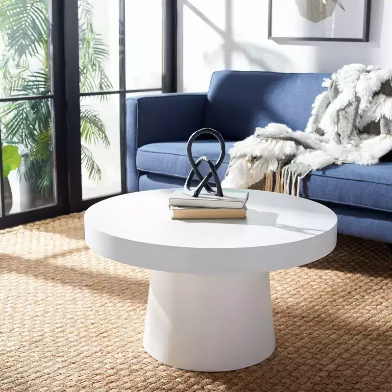 Jaria Faux Concrete Coffee Table - Safavieh