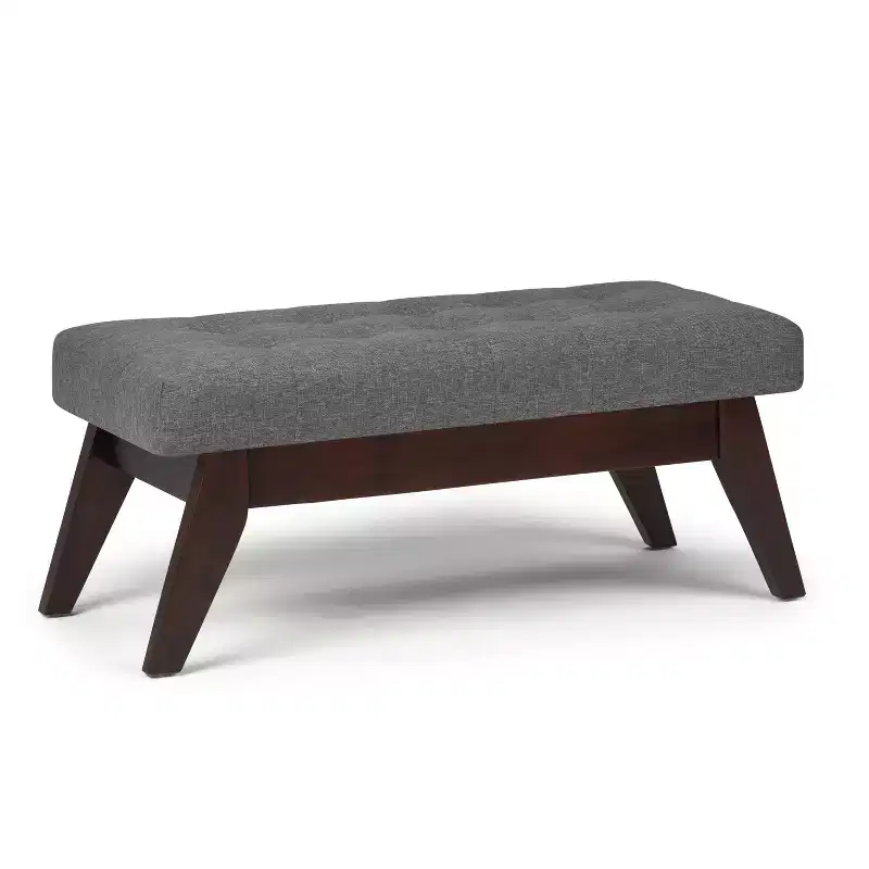 40 Tierney Mid-Century Tufted Ottoman Bench - WyndenHall