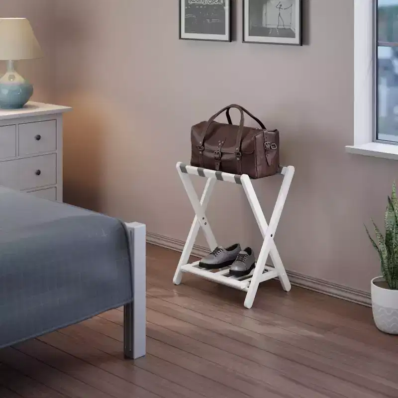 Luggage Rack with Shelf