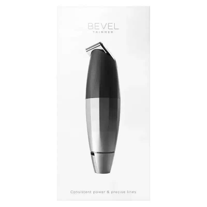 BEVEL Men's Hair and Beard Trimmer, Cordless and Rechargeable - Black: Face & Body Grooming for All Hair Types