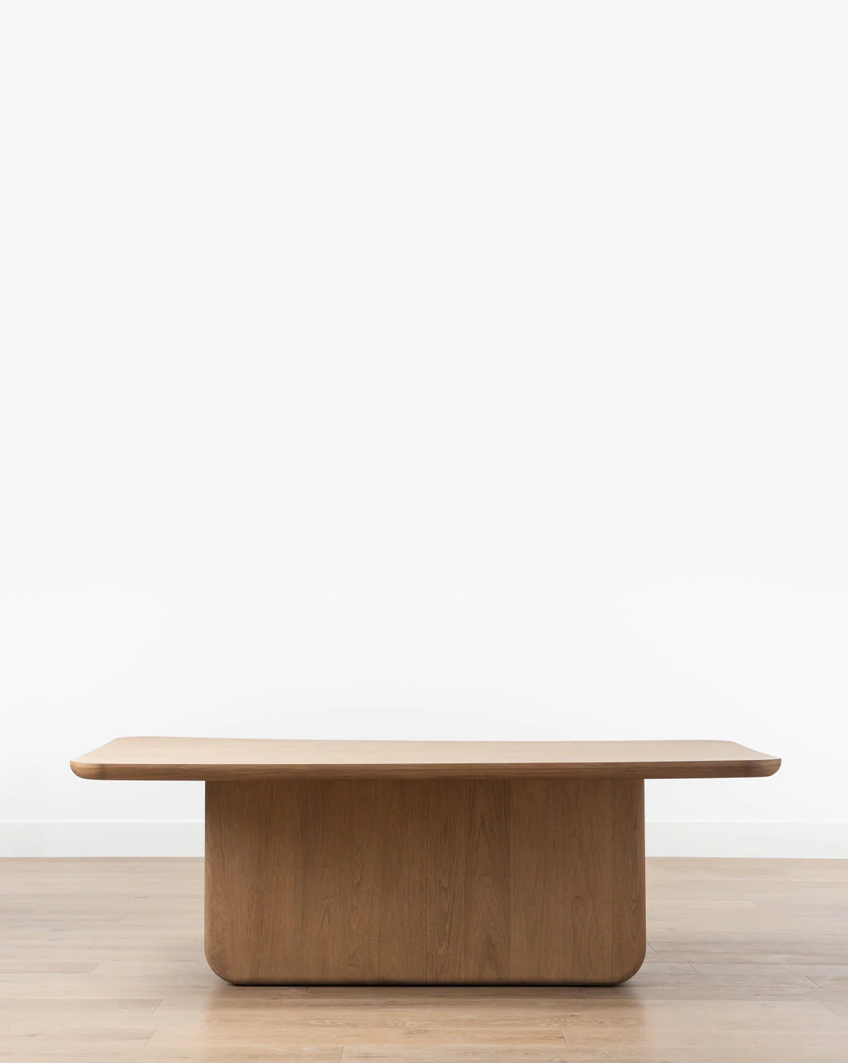 Modern Solid Walnut Dining Table with Streamlined Organic Form for Dining Room