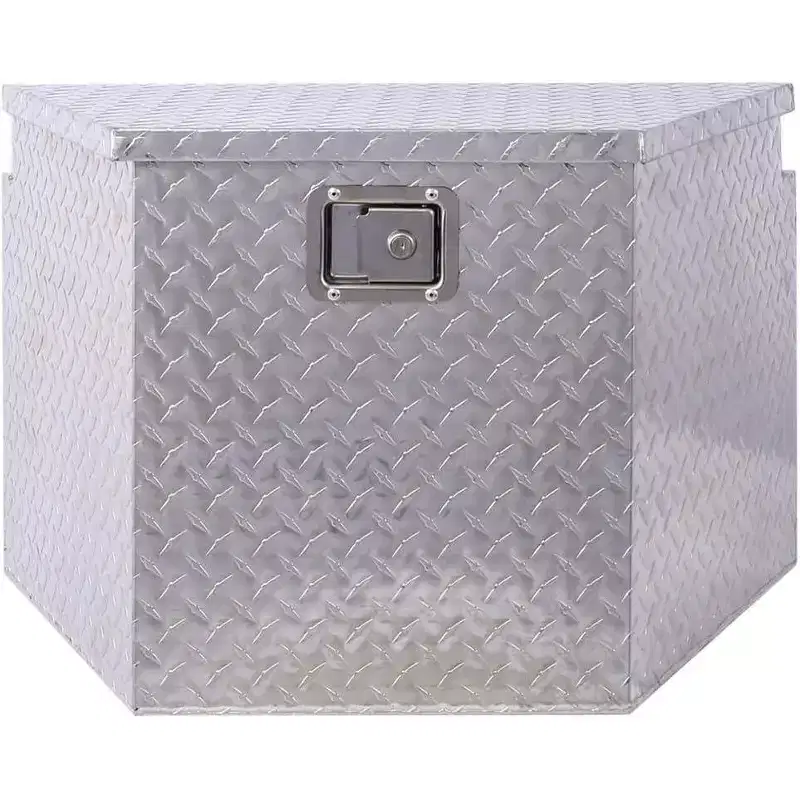 Acekool 29 Aluminum Truck Bed Tool Box, Heavy Duty Storage Organizer with Lock, Multi-Purpose Utility Trailer & RV Toolbox, 29x16.5x18.5