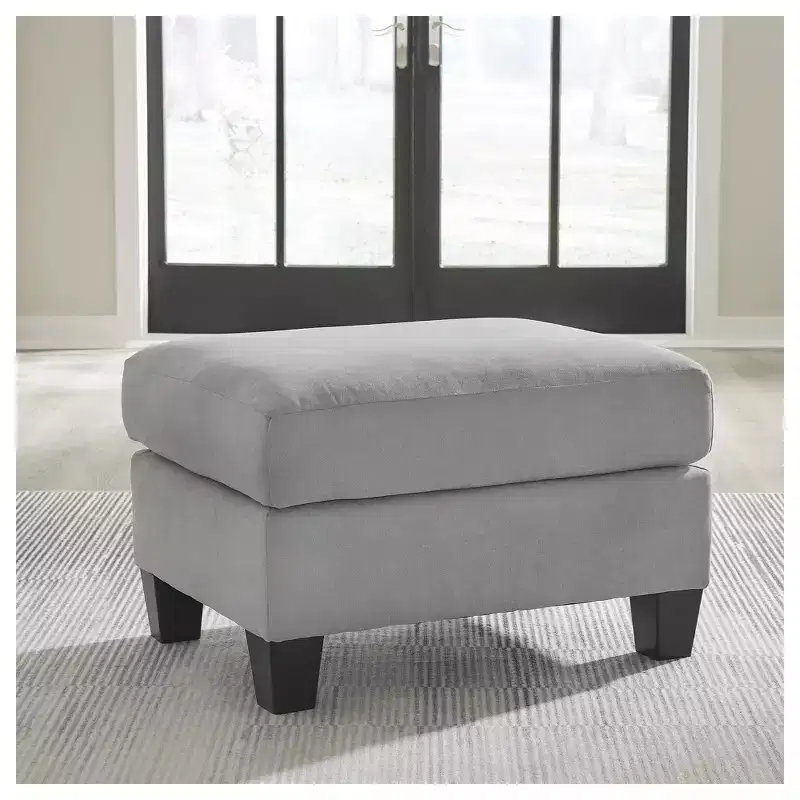 Ottoman Suede-Like Polyester Upholstery Shadow Gray