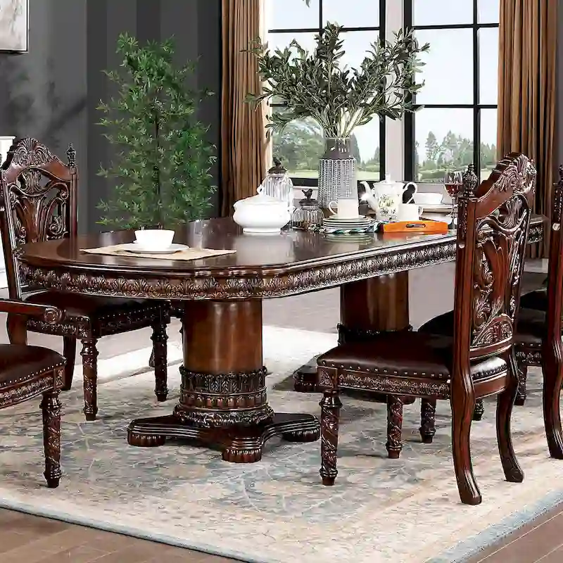 Traditional Cherry 120-inch Expandable Dining Table