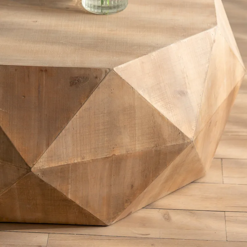 Three-dimensional Embossed Pattern Design American Retro Style Coffee Table