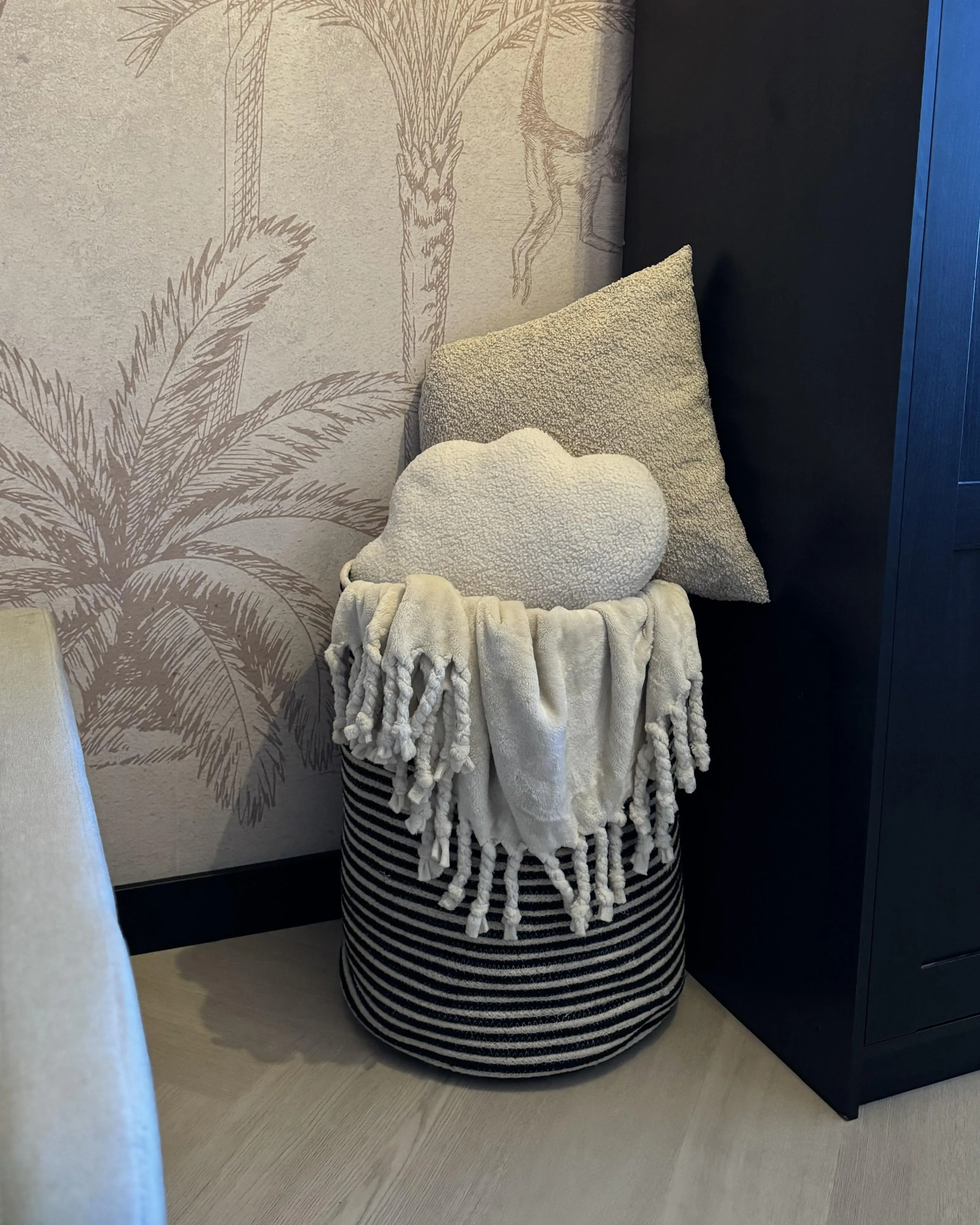 Cestino in Cotone Nero