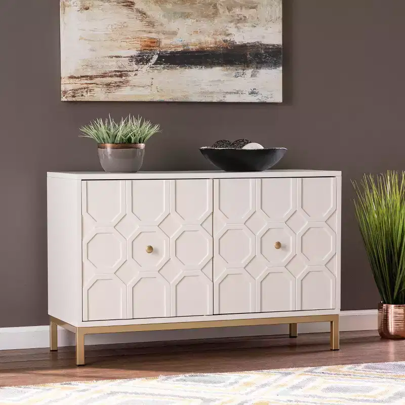 Gramdlynn Two-Door Accent Cabinet - White - SEI