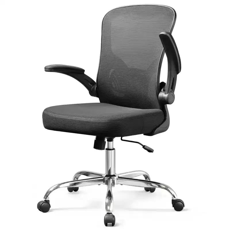 GALAXHERO Ergonomic Office Chair, Mesh Computer Desk Chair with Flip-up Armrests & Adjustable Lumbar Support