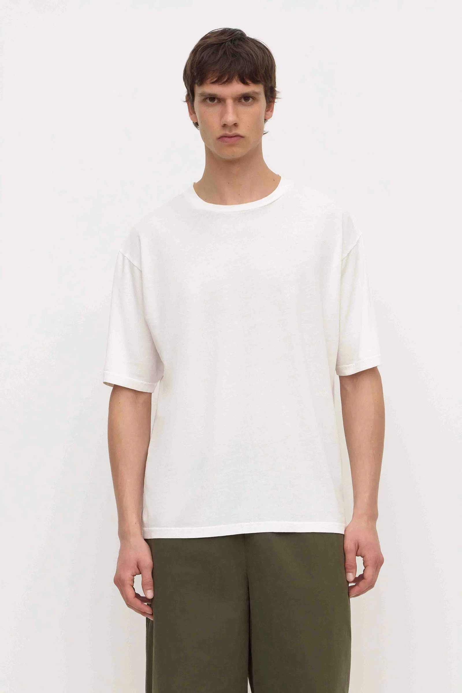 Antique White Cotton Hemp Tee