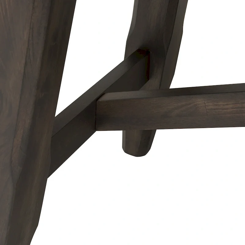 Double Bridge Dark Chestnut Optional 6 Piece Trestle Table Set