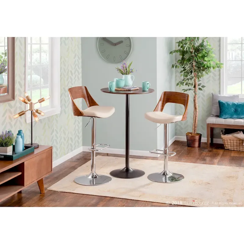 Adjustable Height Dining Table - Dining, Counter, or Bar Height, Seats 2
