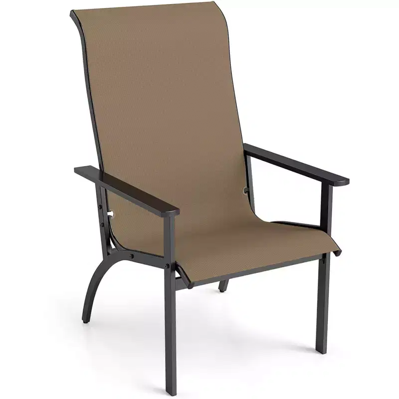 Costway 1/2/4PCS Adirondack Chair with 400 lbs Weight Capacity High Back and Metal Frame Outdoor