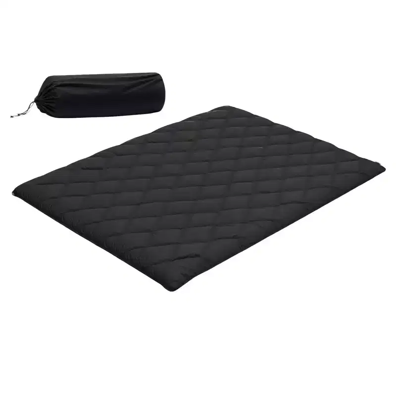 Japanese Tatami Foldable Floor Mattress Queen, 9-Layer Memory Foam, 80x60x3.5 in, Black