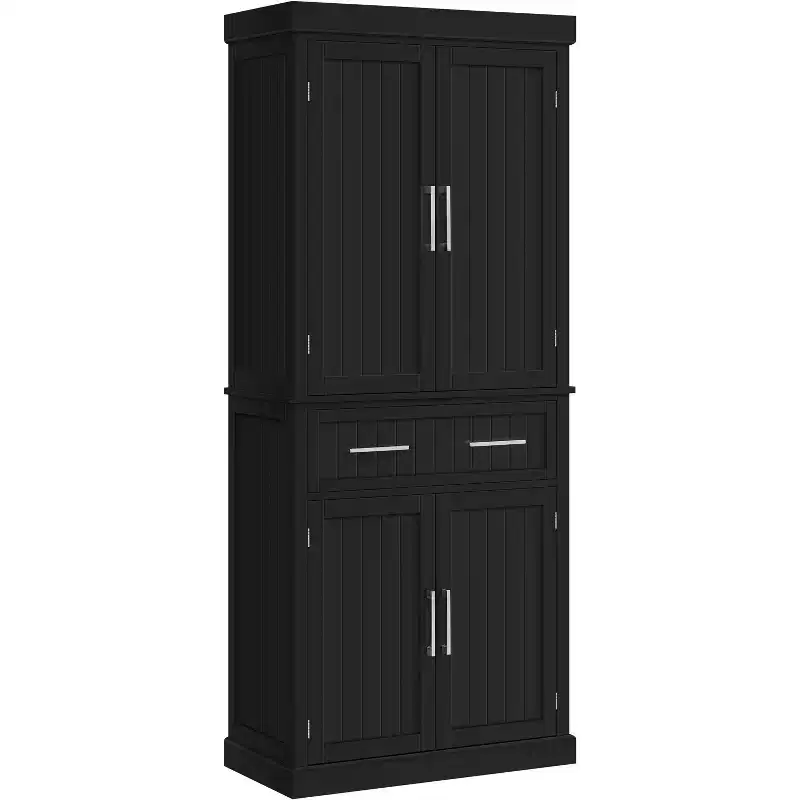Yaheetech 72.5 H Kitchen Pantry Cabinet with Adjustable Shelves for Kitchen, Dining Room