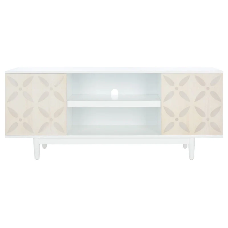 3 Shelf Patterned Media Stand - 54 W x 15 D x 22 H