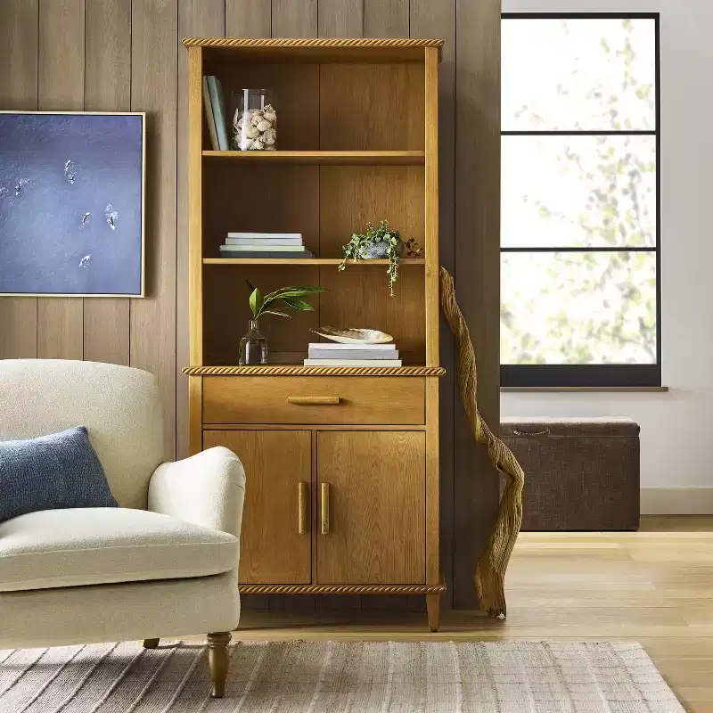 72" Azorella Bookshelf Oak Brown - ™ designed with