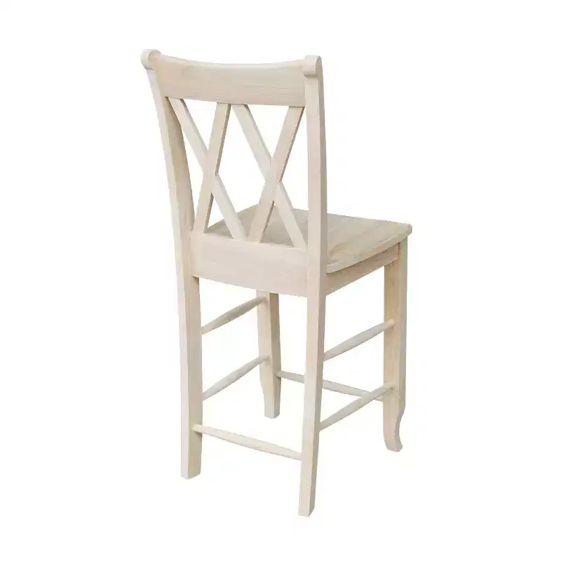 Double X Back Counter Height Barstool