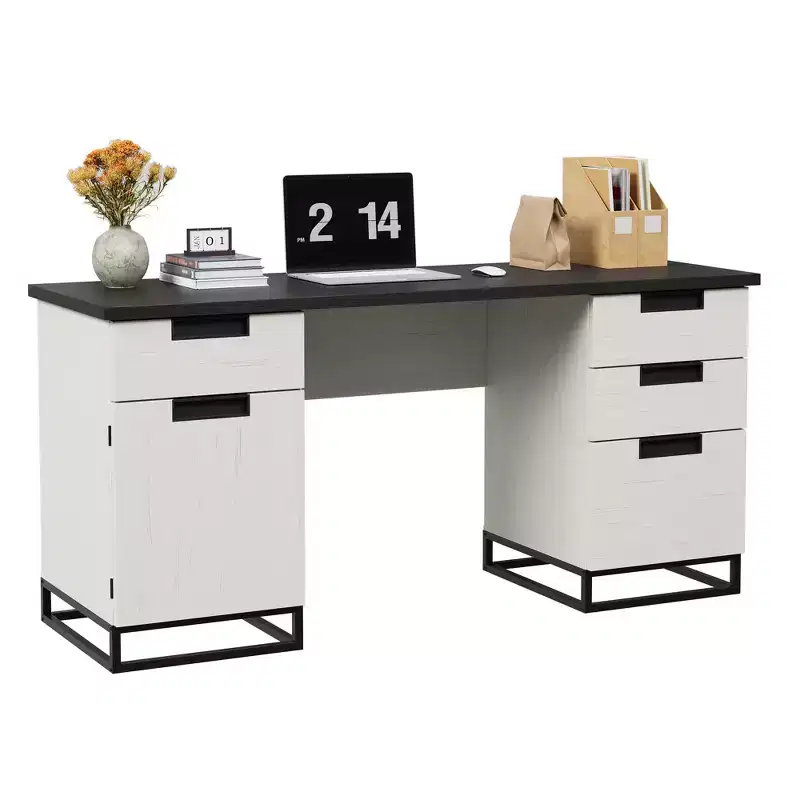 Vintage Executive Desk, 59