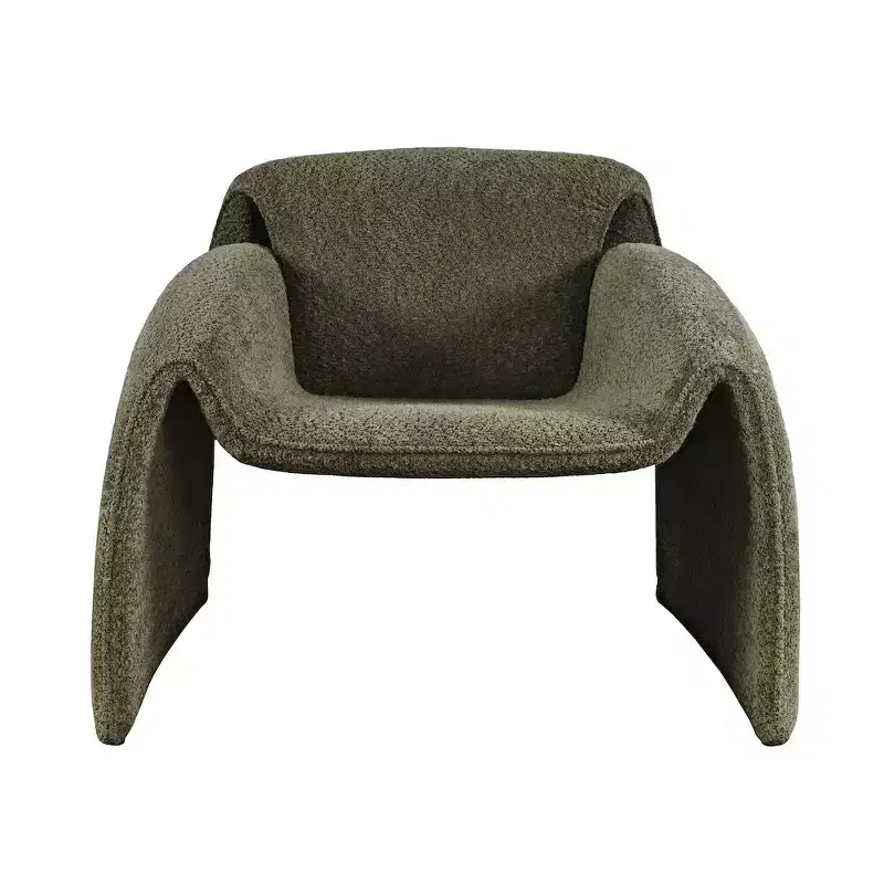 Jofran,Dolce Mid-Century Modern Bent Angle Upholstered Accent Chair