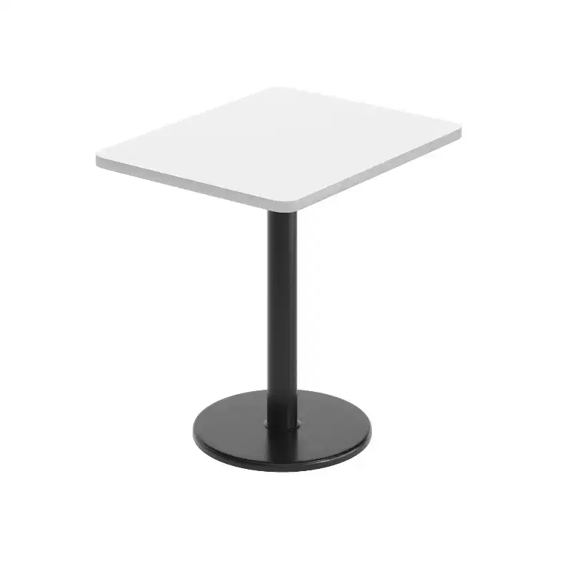 Flash Furniture 24'' x 30'' Rectangular Laminate Table Top with 18'' Round Table Height Base