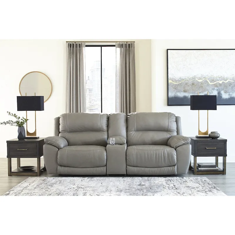 Dunleith 3-Piece Power Reclining Sectional Loveseat with Console