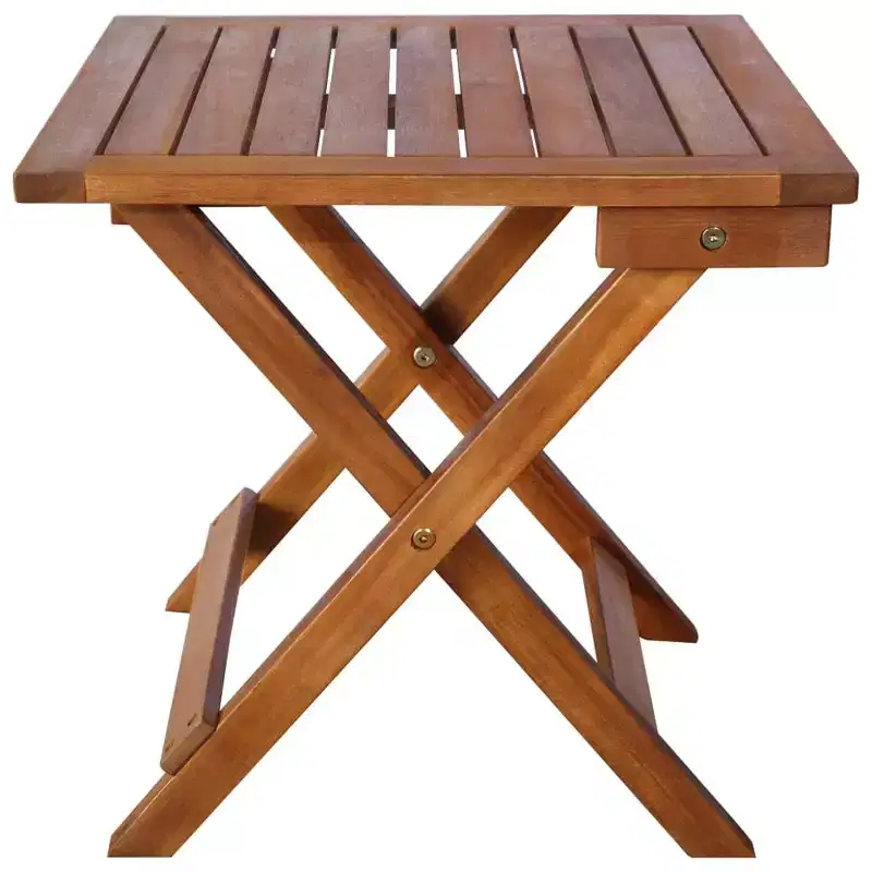 vidaXL Sun lounger 21.65 x 72.44 x 25.20 in Solid Acacia Wood