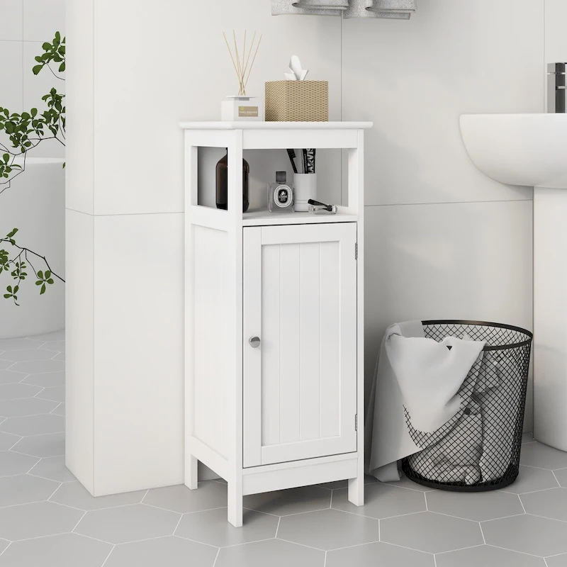 Bathroom Single Door Storage Cabinets for Convenient Storage Solutions, 12.60 x 11.80 x 31.50 inches