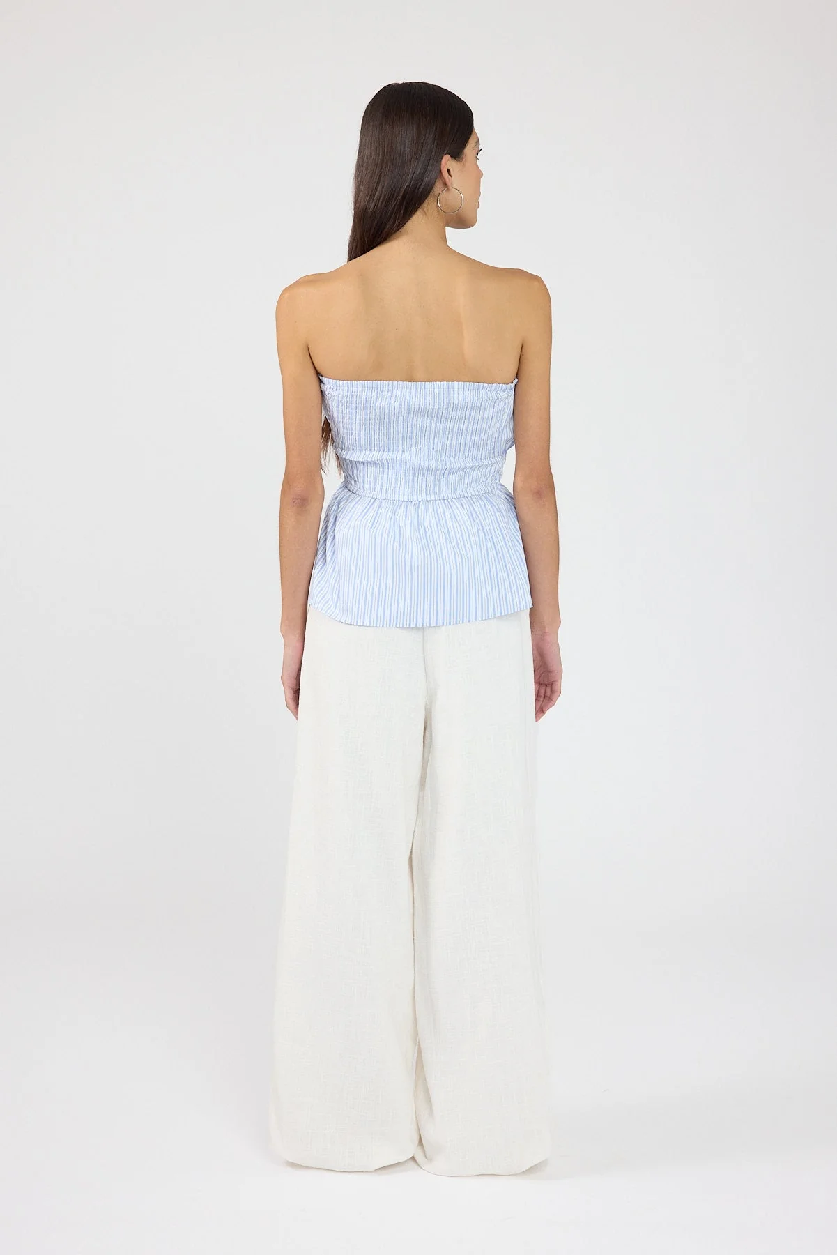 LINEN PANT White