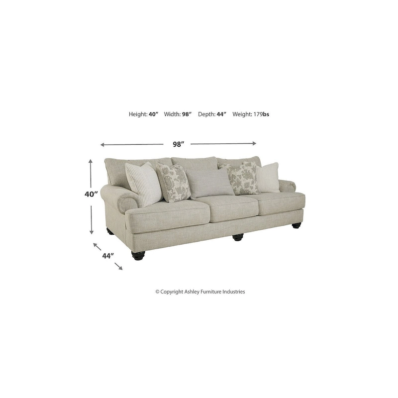 Signature Design by Ashley Asanti Beige Sofa - 98W x 44D x 40H