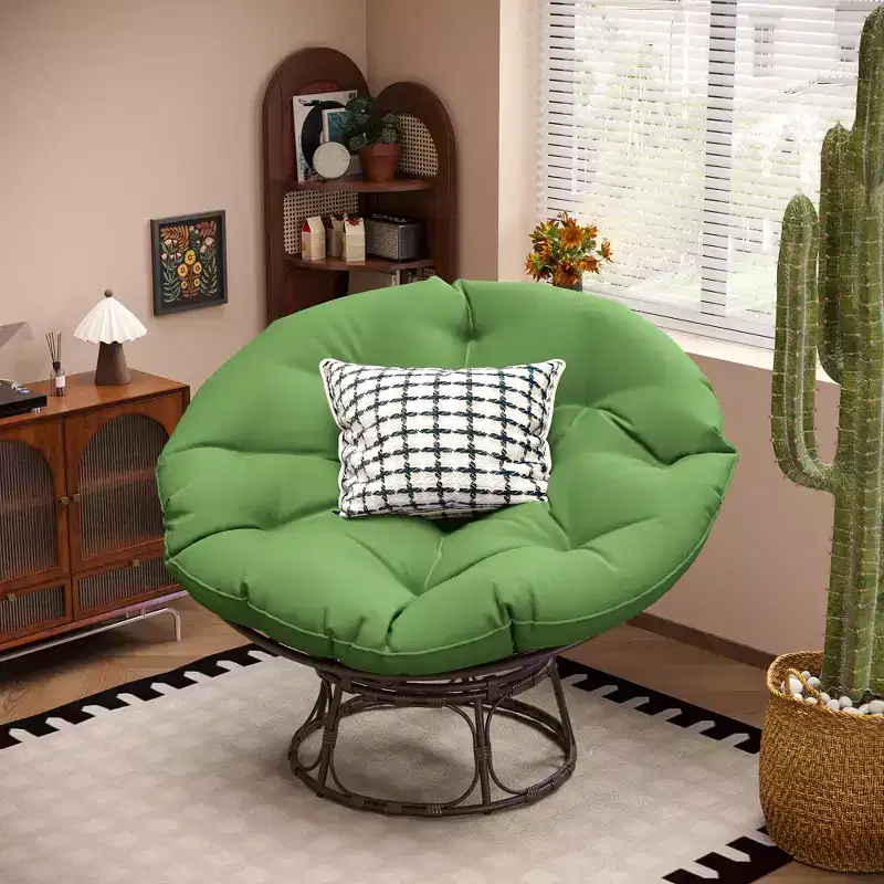 Papasan Patio Chair with Cushions
