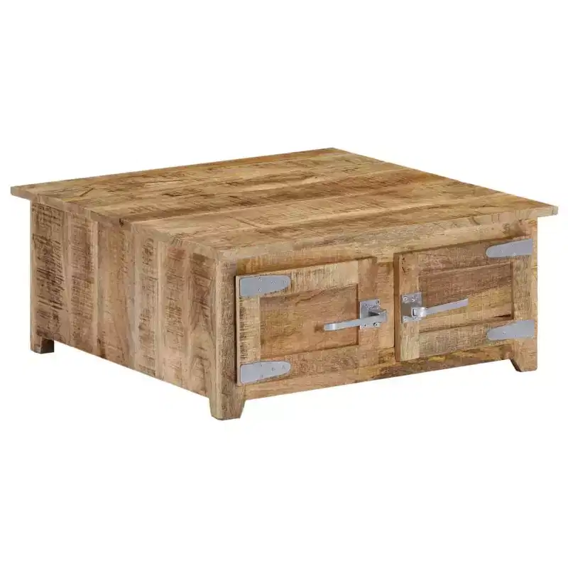 vidaXL Coffee Table Natural Mango Wood Solid Mango Wood Compact