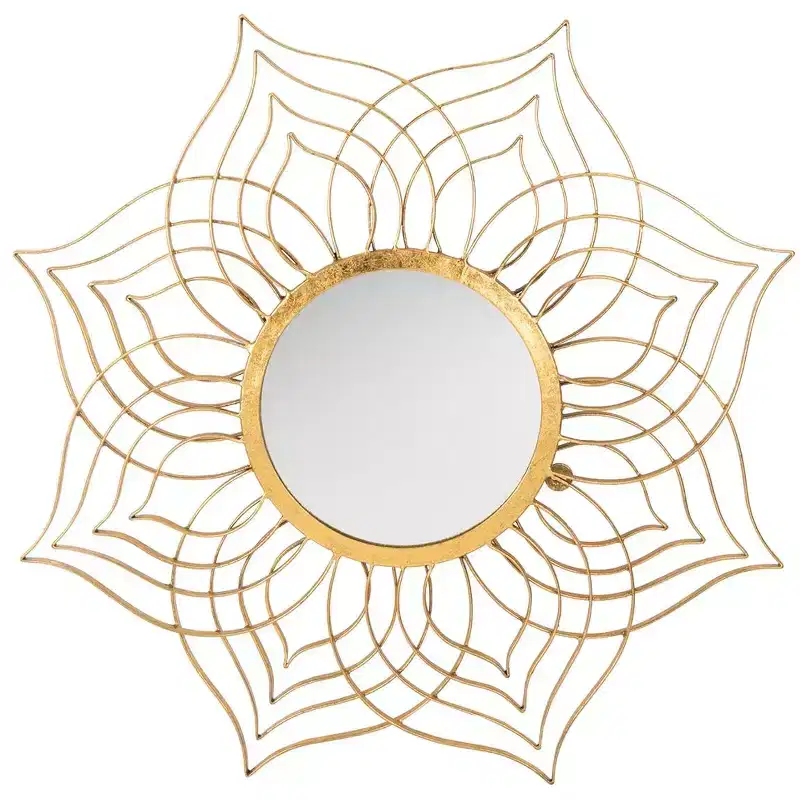 Round Gold Wall Mirror