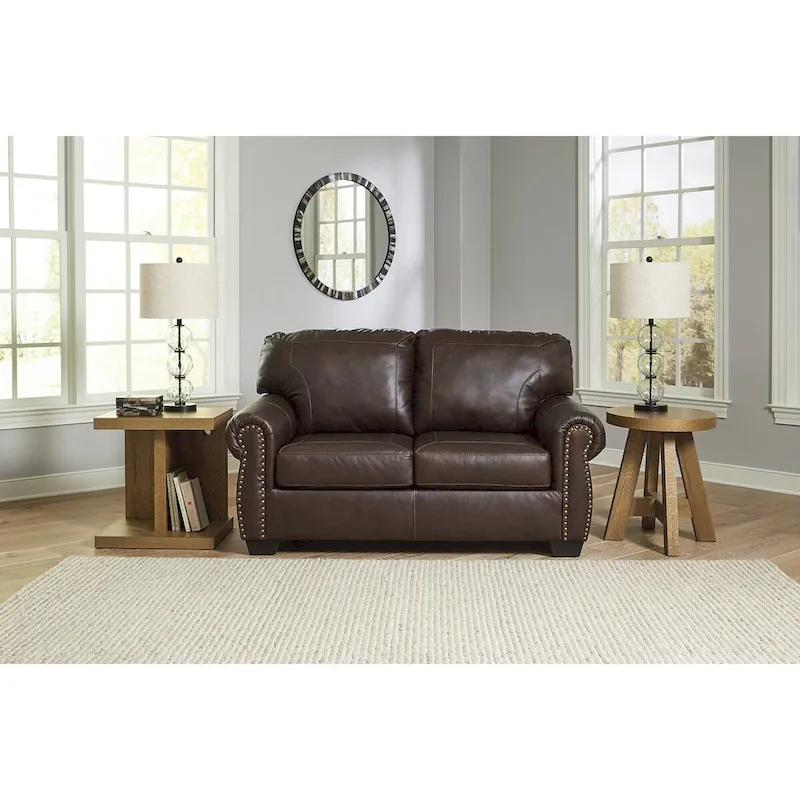 Signature Design by Ashley Colleton Dark Brown Loveseat - 67 W x 40 D x 39 H