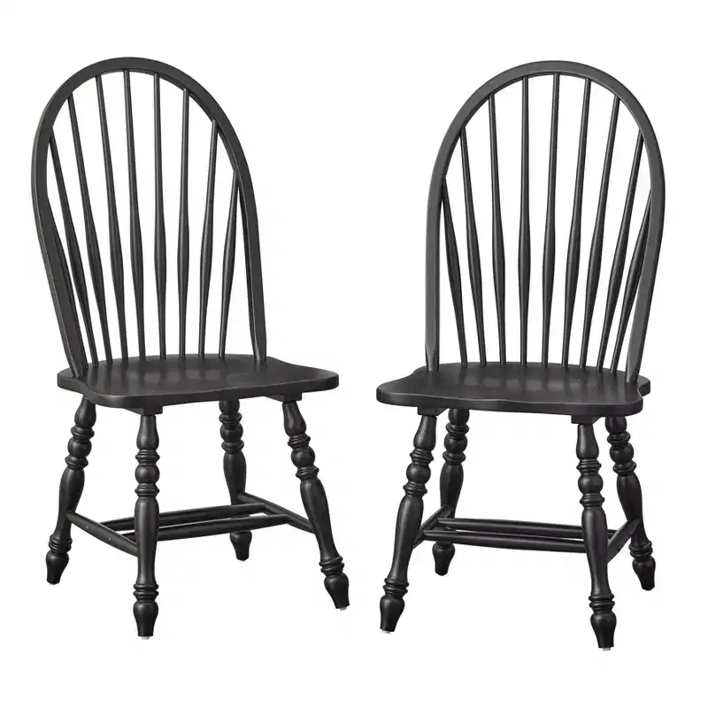 Lifestorey Set of 2 Kingsley Farmhouse Big Windsor Dining Chair