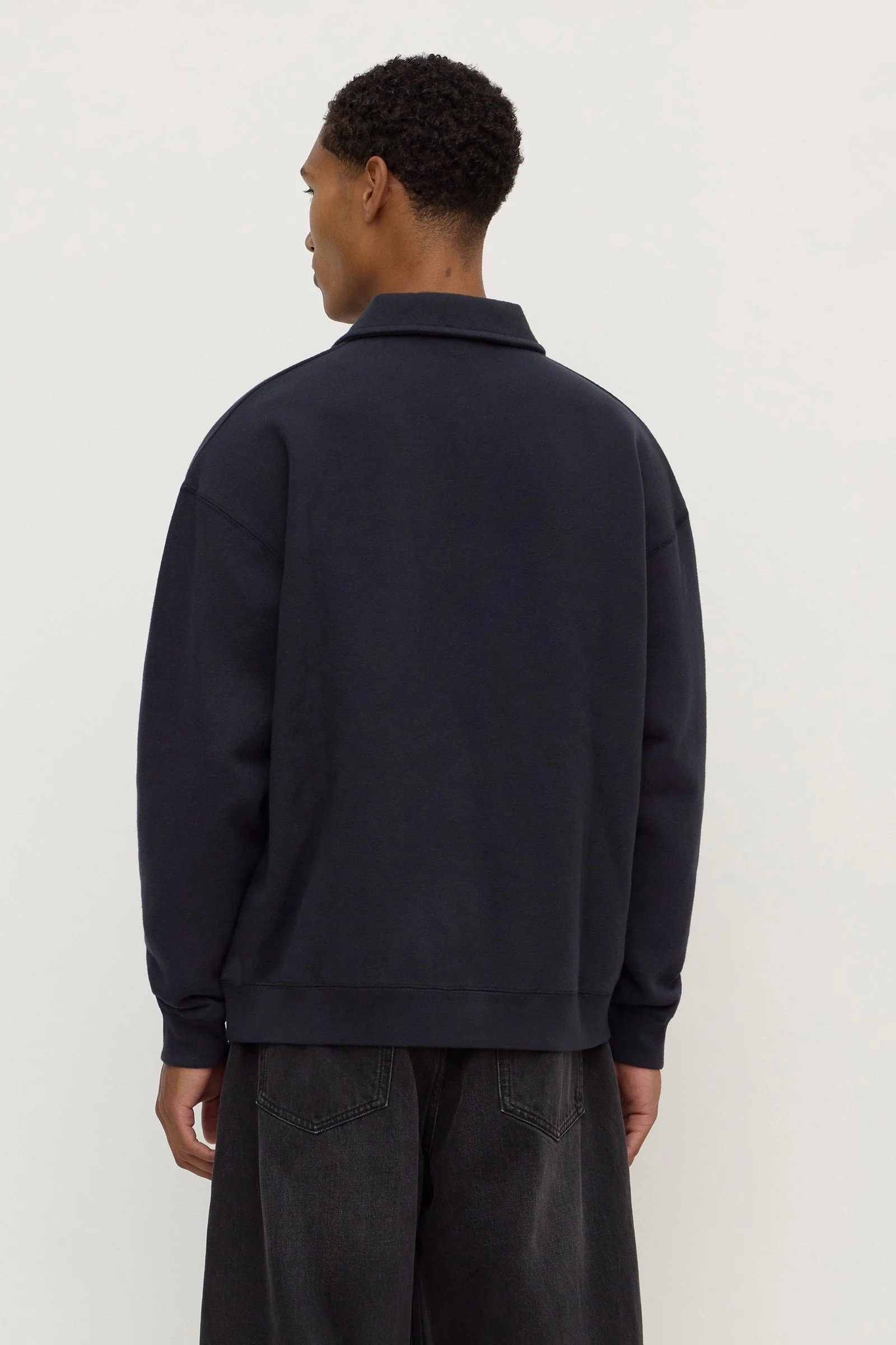 True Navy Fleece Polo