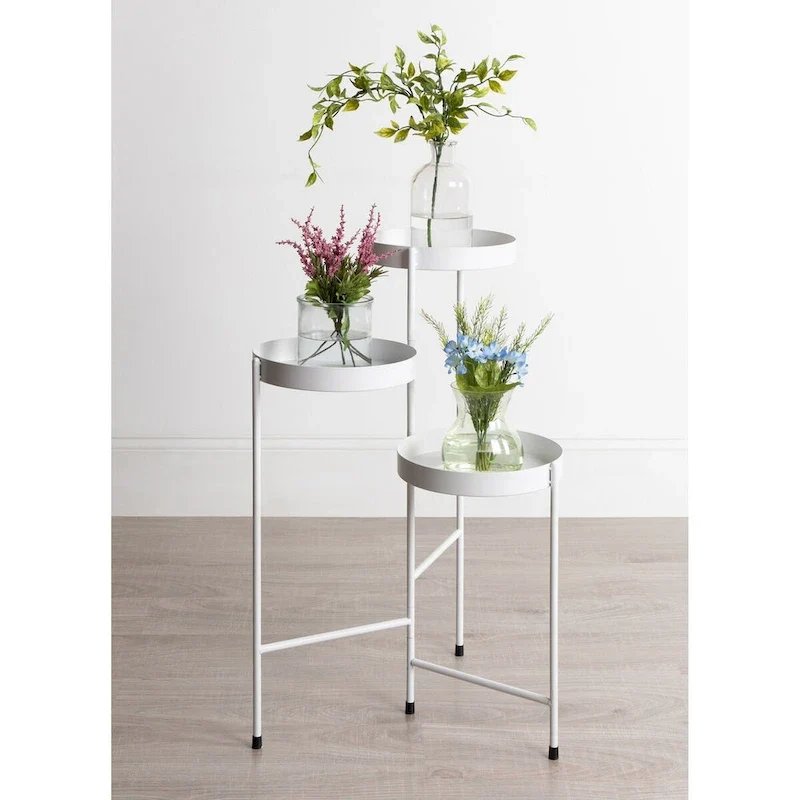 Metal 3-tier Modern Plant Stand - 16x21x30