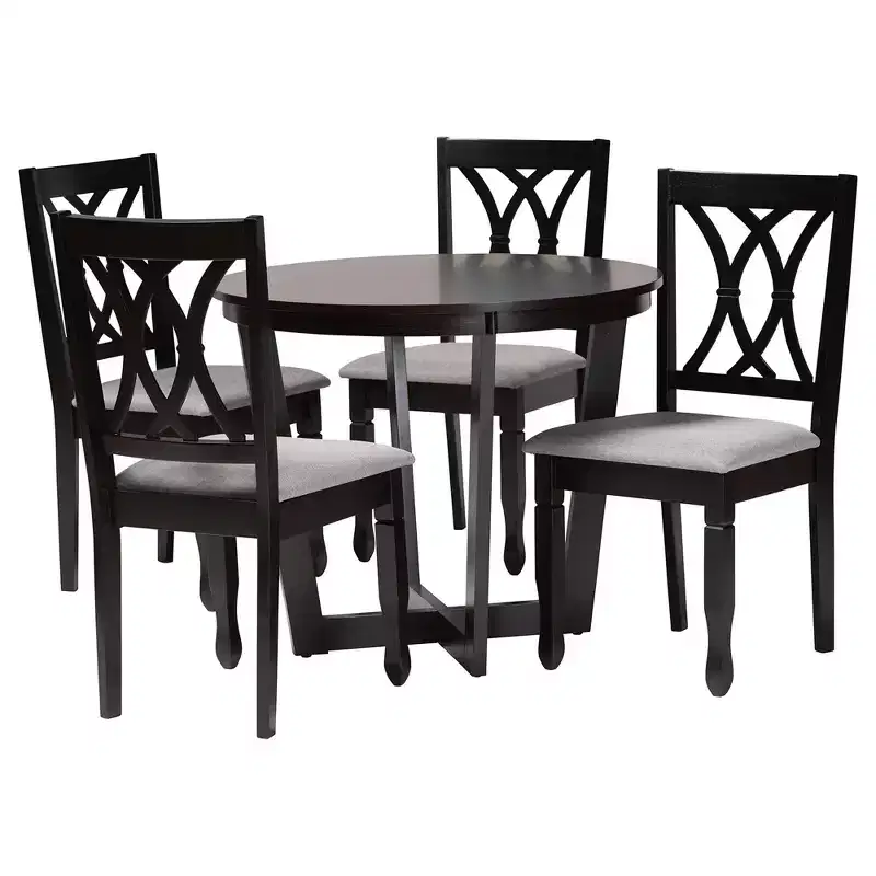 Baxton Studio Aggie Modern Wood 5-Piece Dining Set
