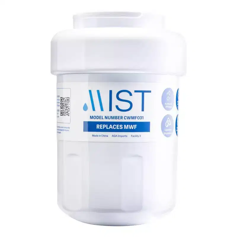 Mist MWF Replacement for GE MWF Smartwater, MWFA, MWFP, GWF, Kenmore 469991: Fridge Filter, Carbon, White