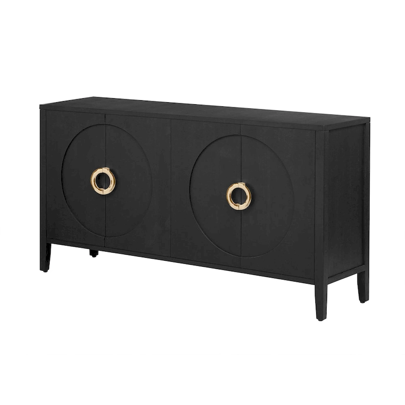 Sophisticated Fir Veneer Cabinet with Textured Finish