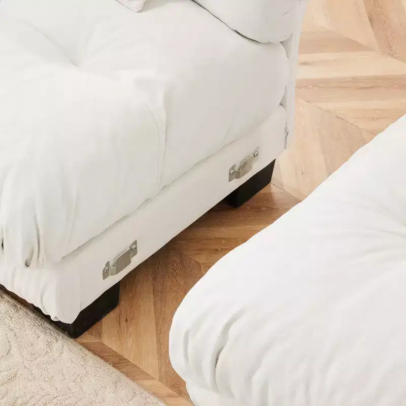 Modern Cloud Sofa with Plush Cushions and Soft Upholstery
