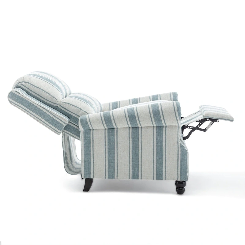 2 Set Modern Padded Seat Recliner Chair with PU Leather/Fabric