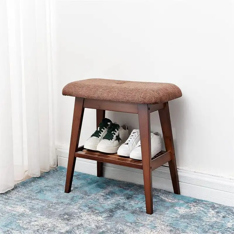 Bamboo Entryway Bench - 11.8D x 23.6W x 17.7H