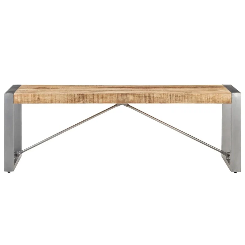 Coffee Table 47.2x23.6x15.7 Rough Mango Wood