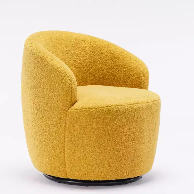 Fabric Swivel Accent Armchair Barrel Chair