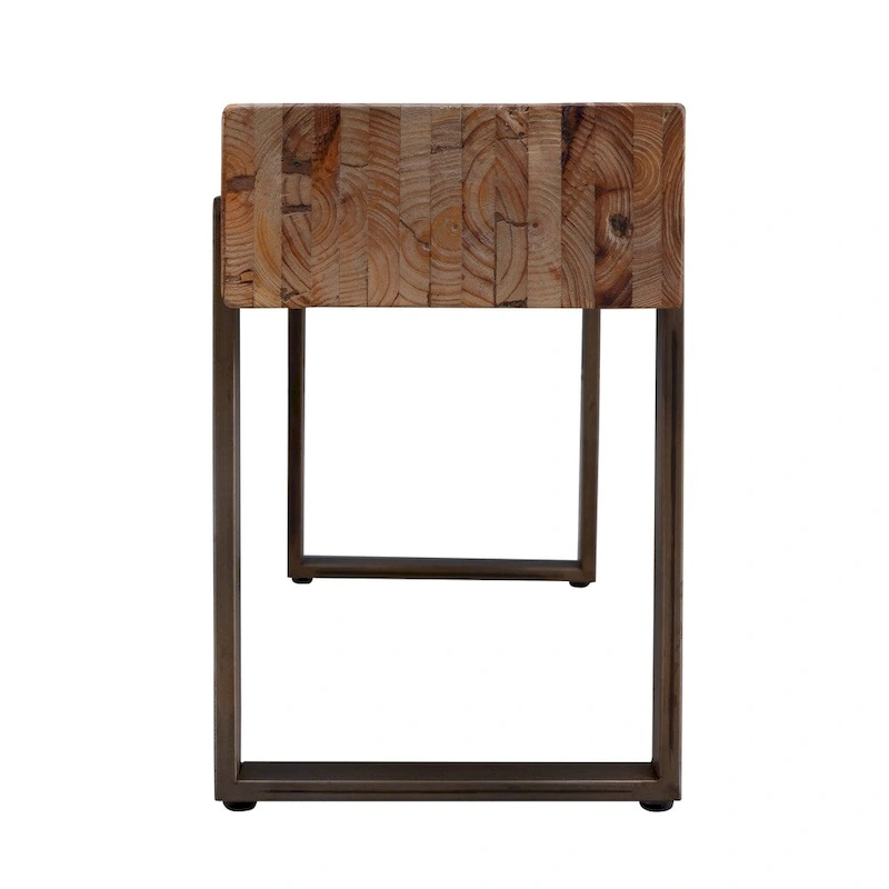 Dunlap Industrial Reclaimed Wood Bench