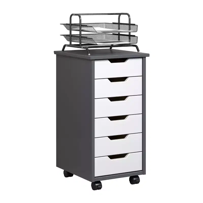 Trendfurn Omnia Narrow 6 Drawer Roll Cart