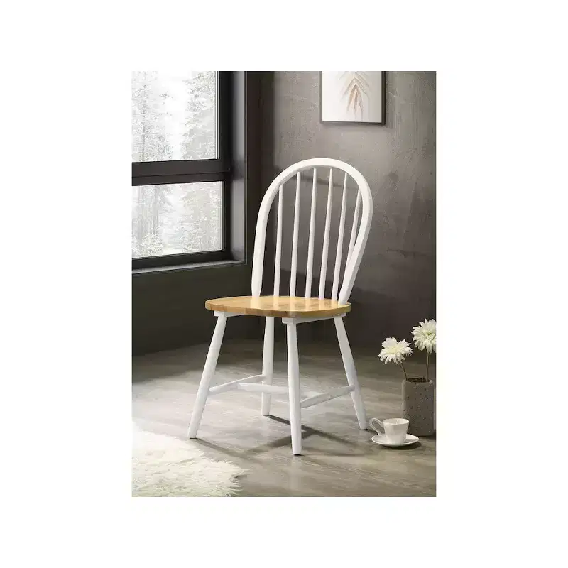 Coaster,Cinder Wood Dining Side Chair White (Set of 4)