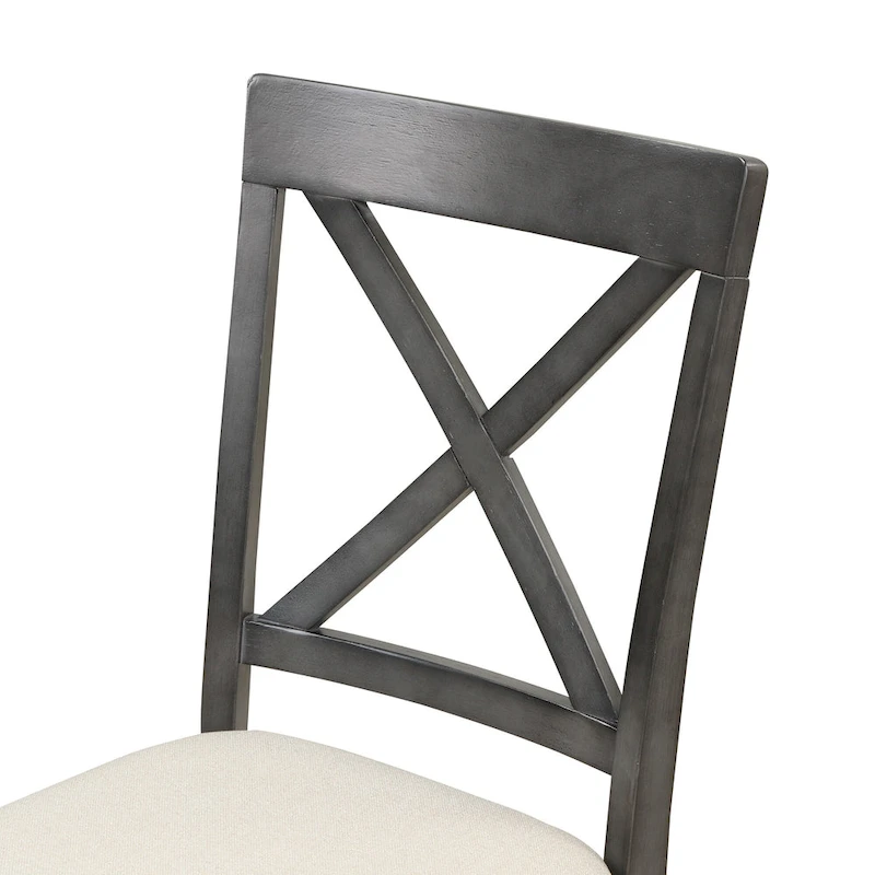 5-Piece Modern Wooden Dining Set with Round Table & Chairs