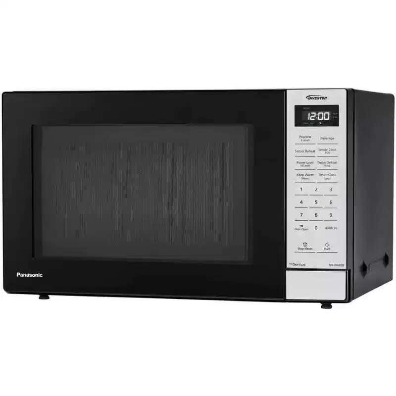 Refurbished: Panasonic NN-SN68QB 1.2 cu. ft. 1250W Inverter Microwave, Black  Manufacturer Refurbished