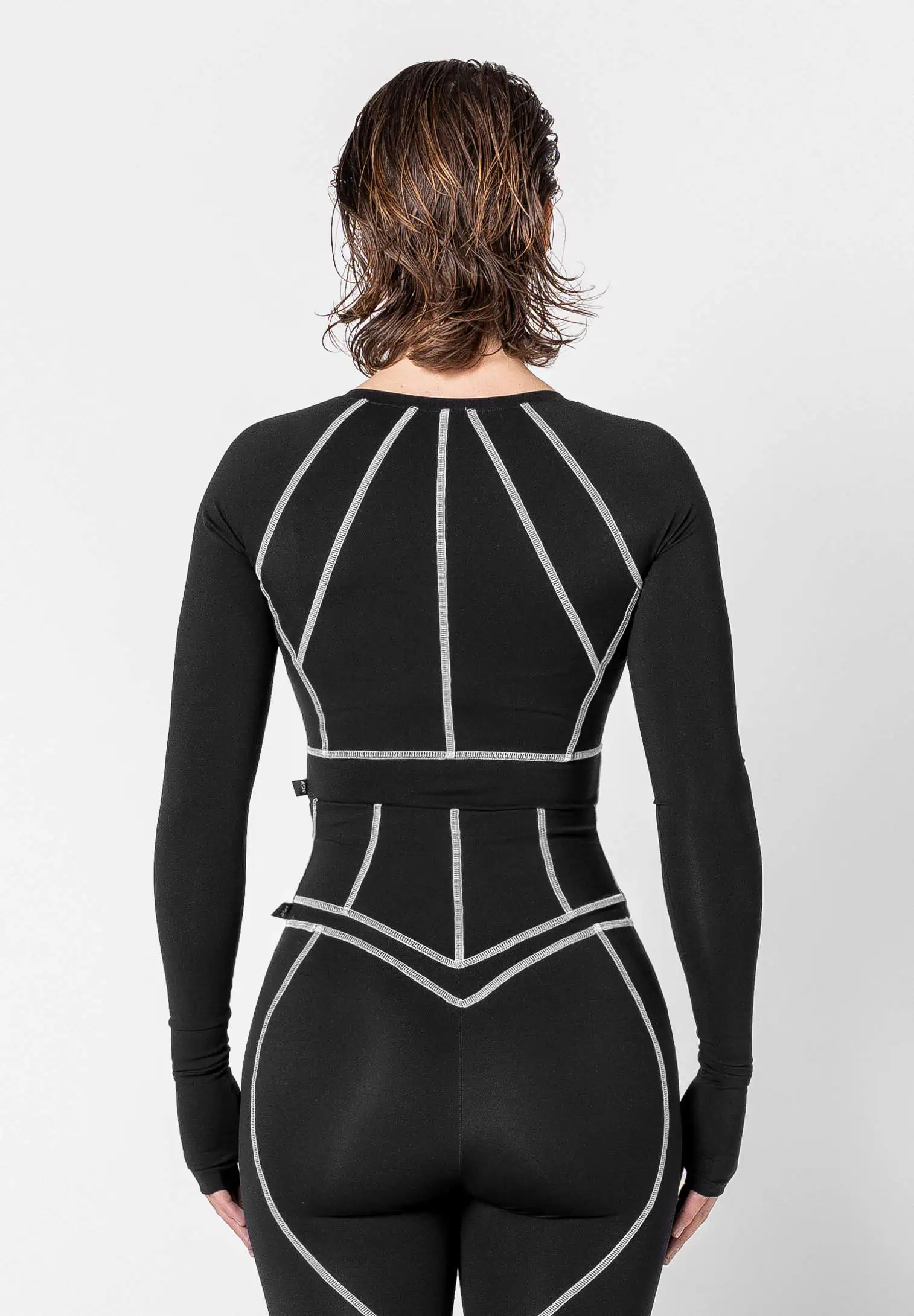 Contrast Stitch Long Sleeve Top